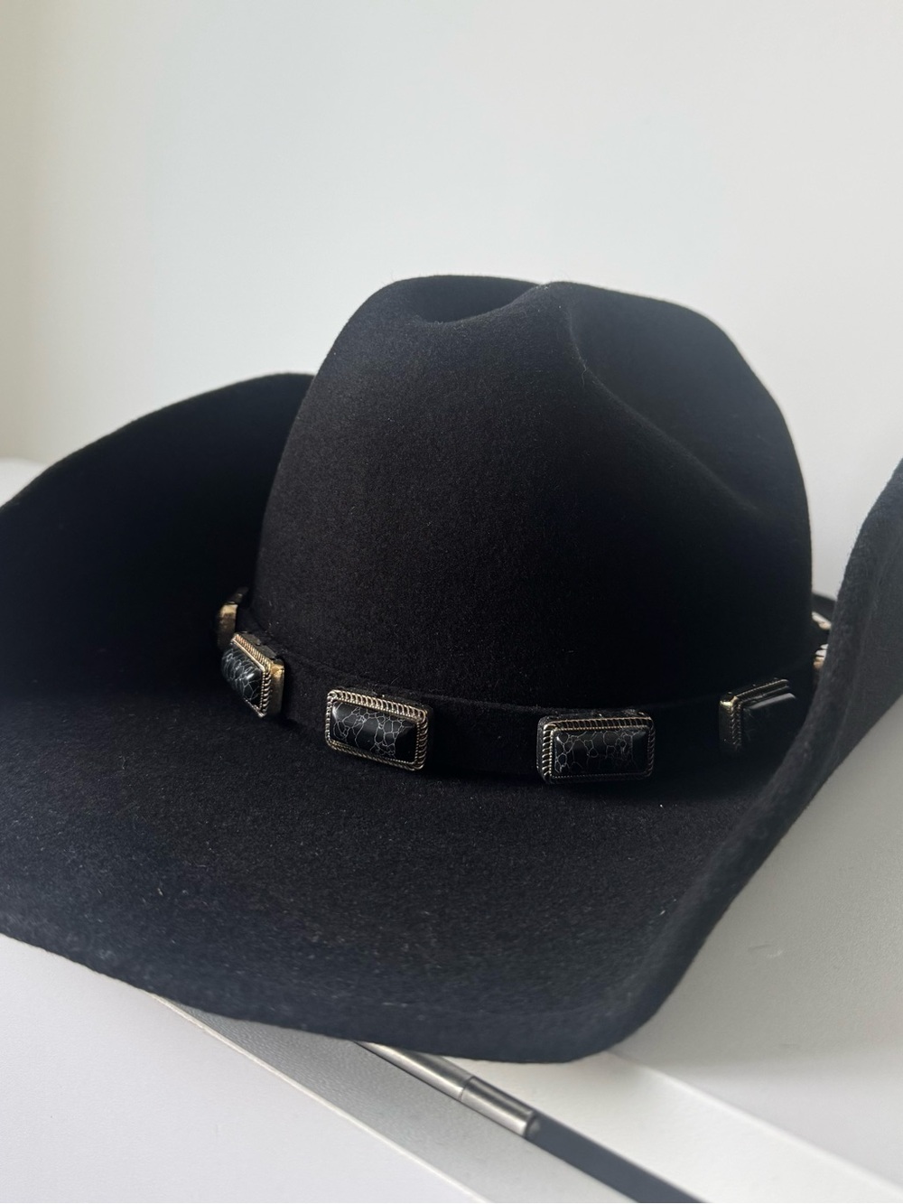 12th Tribe McGraw Black Onyx Cowboy Hat - Picture 12 of 14